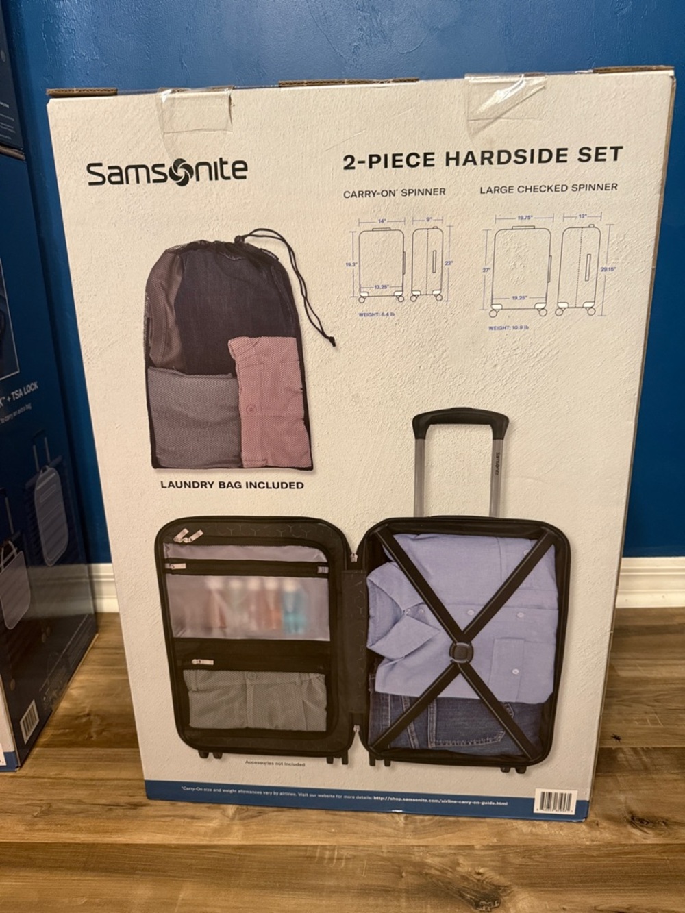 Samsonite Ridgeway 2 Hard Shell Luggage Set - Navy - Picture 3 of 4